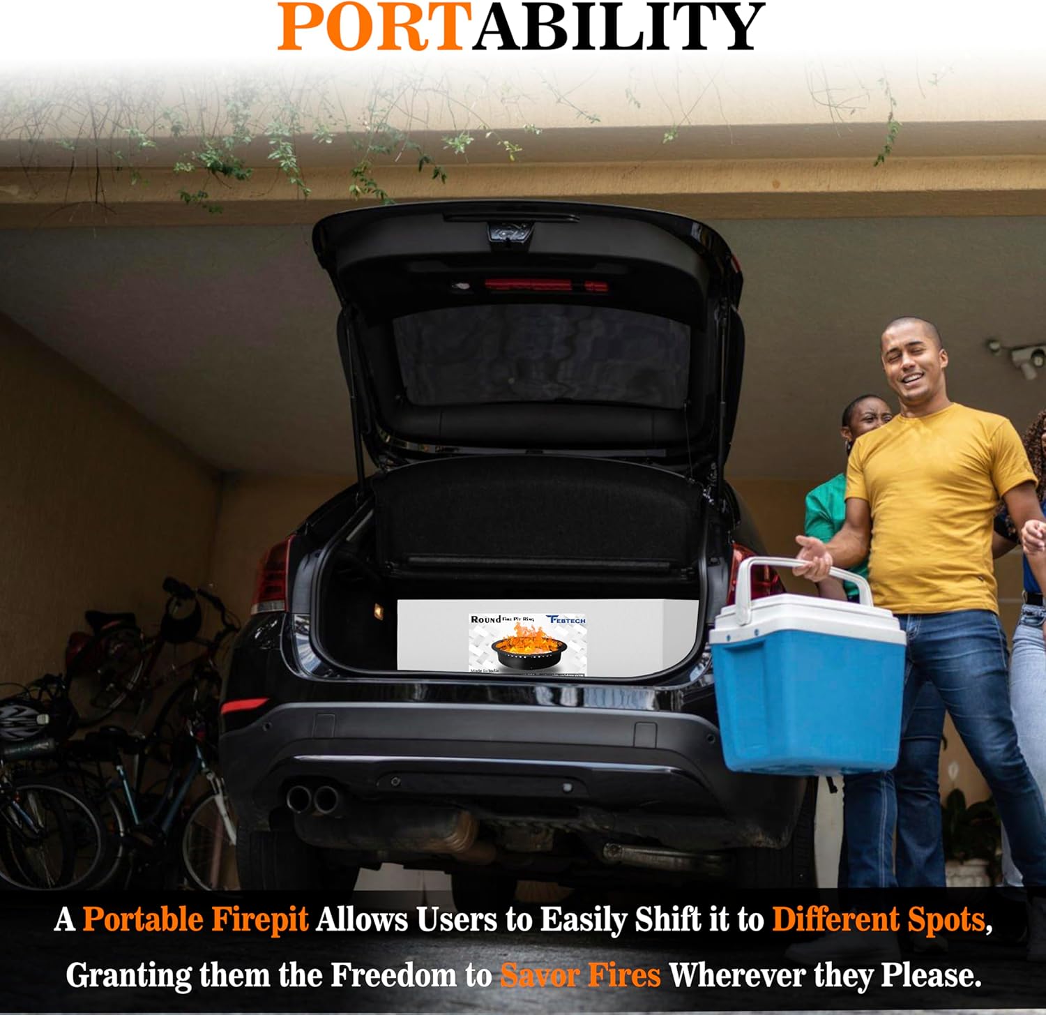 FEBTECH Smokeless Fire Pit Ring Insert 45