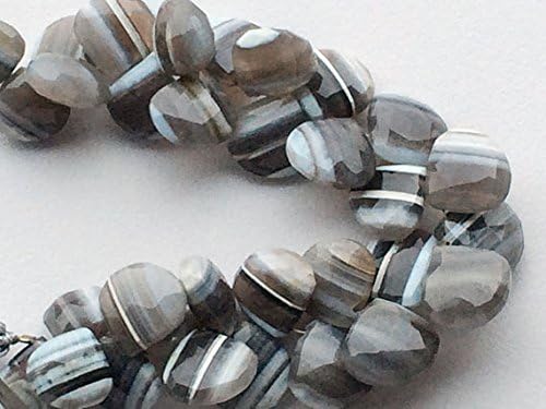 1 Strand Natural Boulder Opal Beads, Boulder Opal Faceted Heart Beads, Boulder Opal Necklace, 15-13mm 8