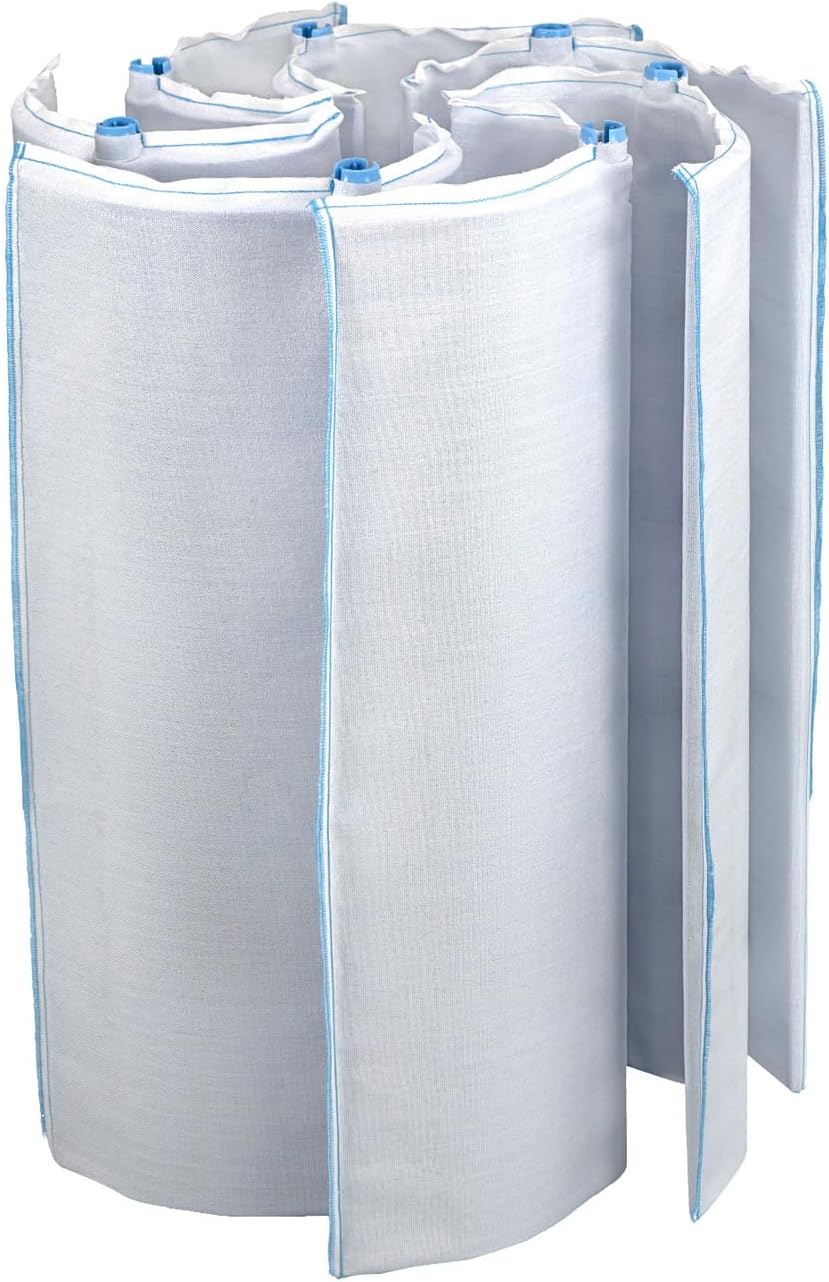 48 sq. ft. DE Grid Swimming Pool Filter Set Replacement for Unicel FS-2004, Filbur FC-9540, PFS2448, FC-9540, DGS-1124, 7 Full + 1 Partial Grid Set, 11’’W x 24’’L