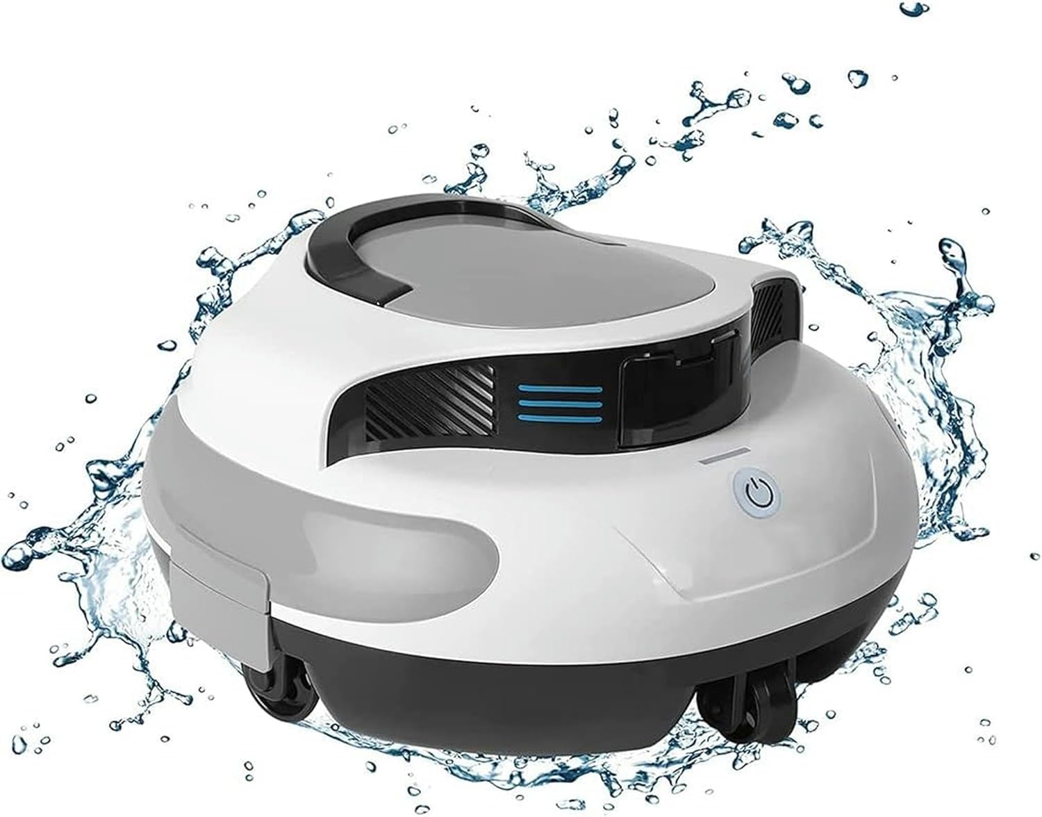 Cordless Robotic Pool Cleaner, Pool Vacuum IPX8 Waterproof Underwater Cleaner, 5000mAh Rechargeable Battery, Self-Parking, LED Indicator, for Above/In-Ground Flat Pools