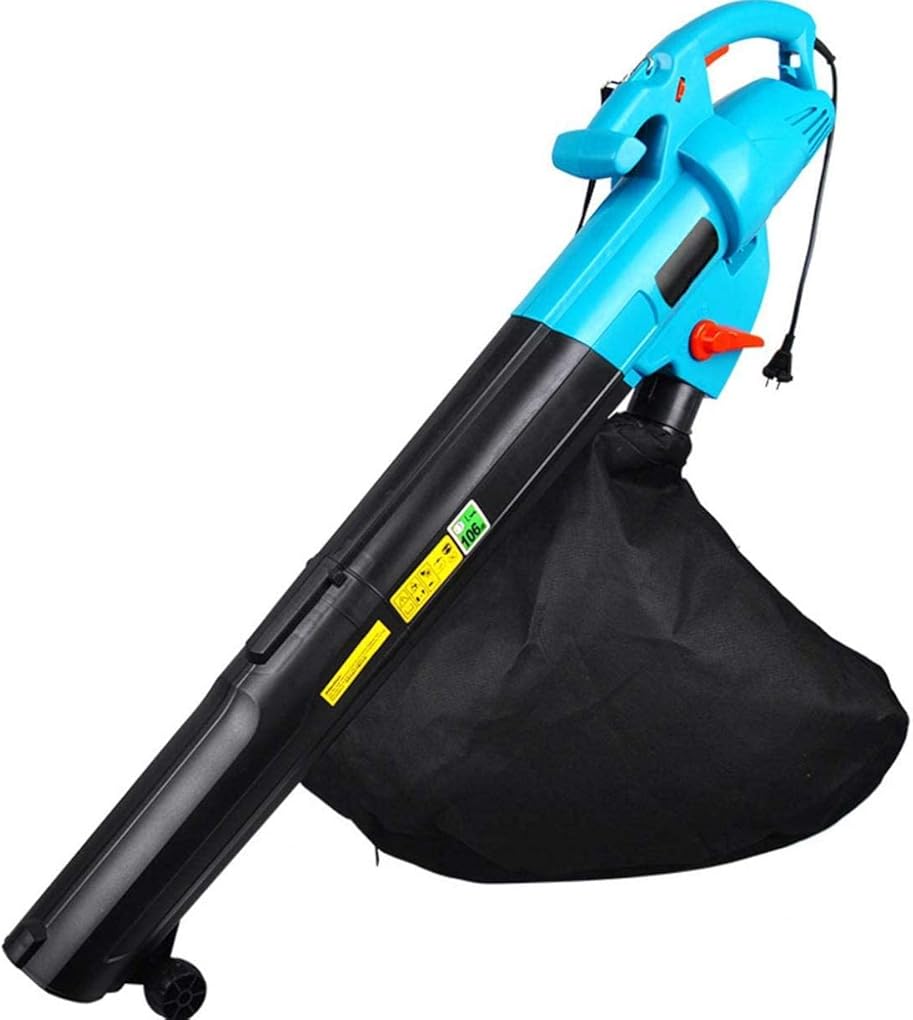 Electric Leaf Blower Garden Vacuum Leaf Blower with Collection Bag, Powered Handheld Lightweight Cordless Leaf Blower