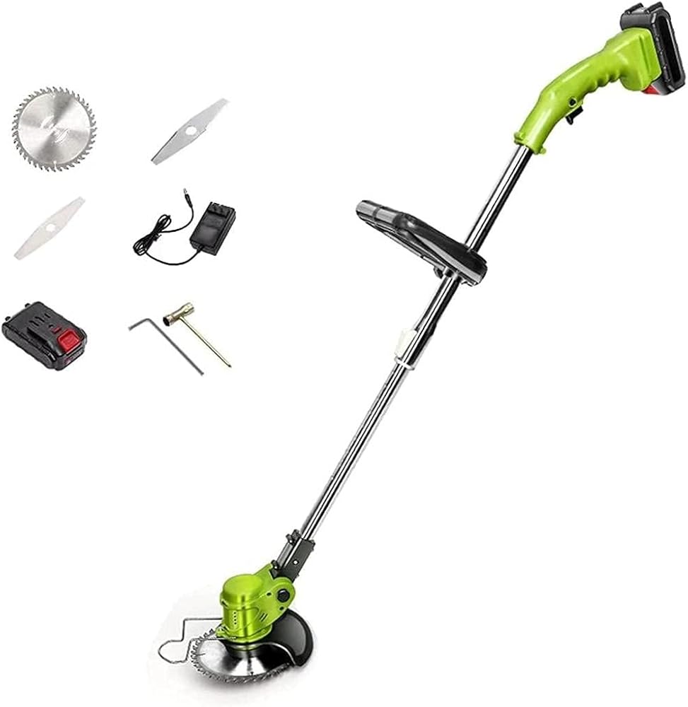 Push Along Lawn Mower Manual Mower Electric Lawn Mower Small Agricultural Mower 21V Lithium ion high Power Cordless Lawn Mower Pruning Knife