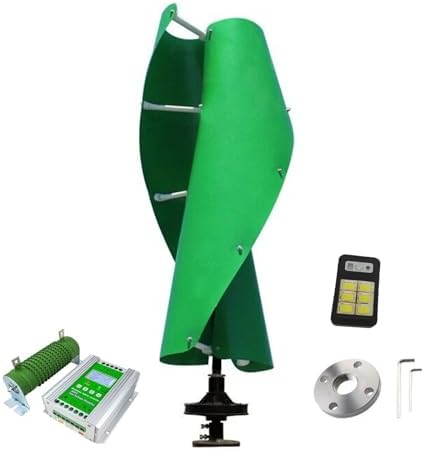2000W/4000W/8000W/10000W 12V/24V/48V Wind Turbine Generator Kit, Noiseless Maglev Tech, Hybrid MPPT Charge Controller, Off-Grid Low Wind System, Ideal for Garden Lighting