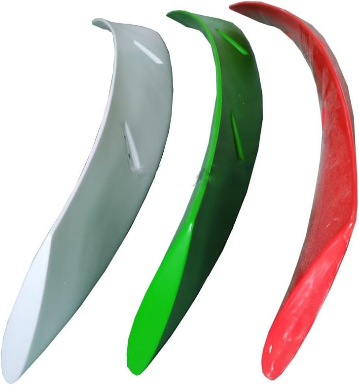 Fiberglass Windmill Blade Vertical Axis Wind Turbine Generator Blades for DIY Wind Power Projects White/Red/Green,Red,3 Pieces