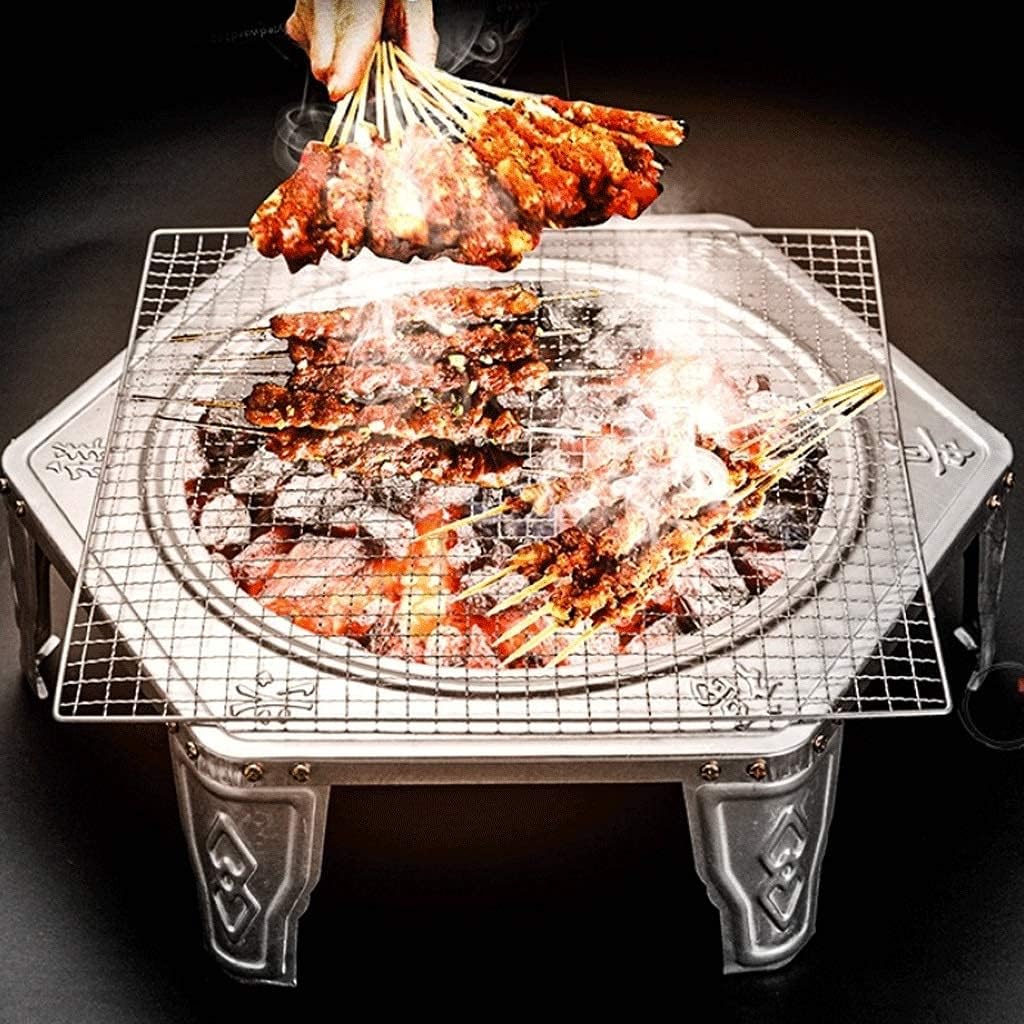 Fire pits Small Stove Outdoor Fire Pit Metal Firepit Patio Stove Wood Burning BBQ Grill Fire Pit Bowl with Spark Screen Cover, Log Grate Fire Pit