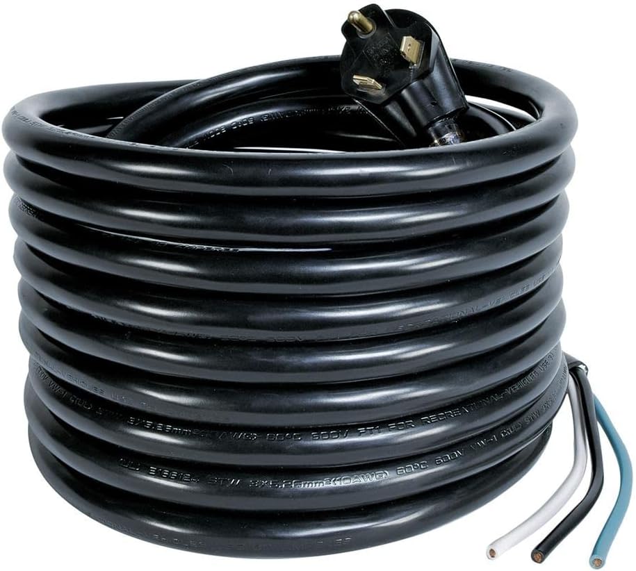 Arcon 14247 Generator Power Cord 30-Amp Bare Wire Cord 25-Foot