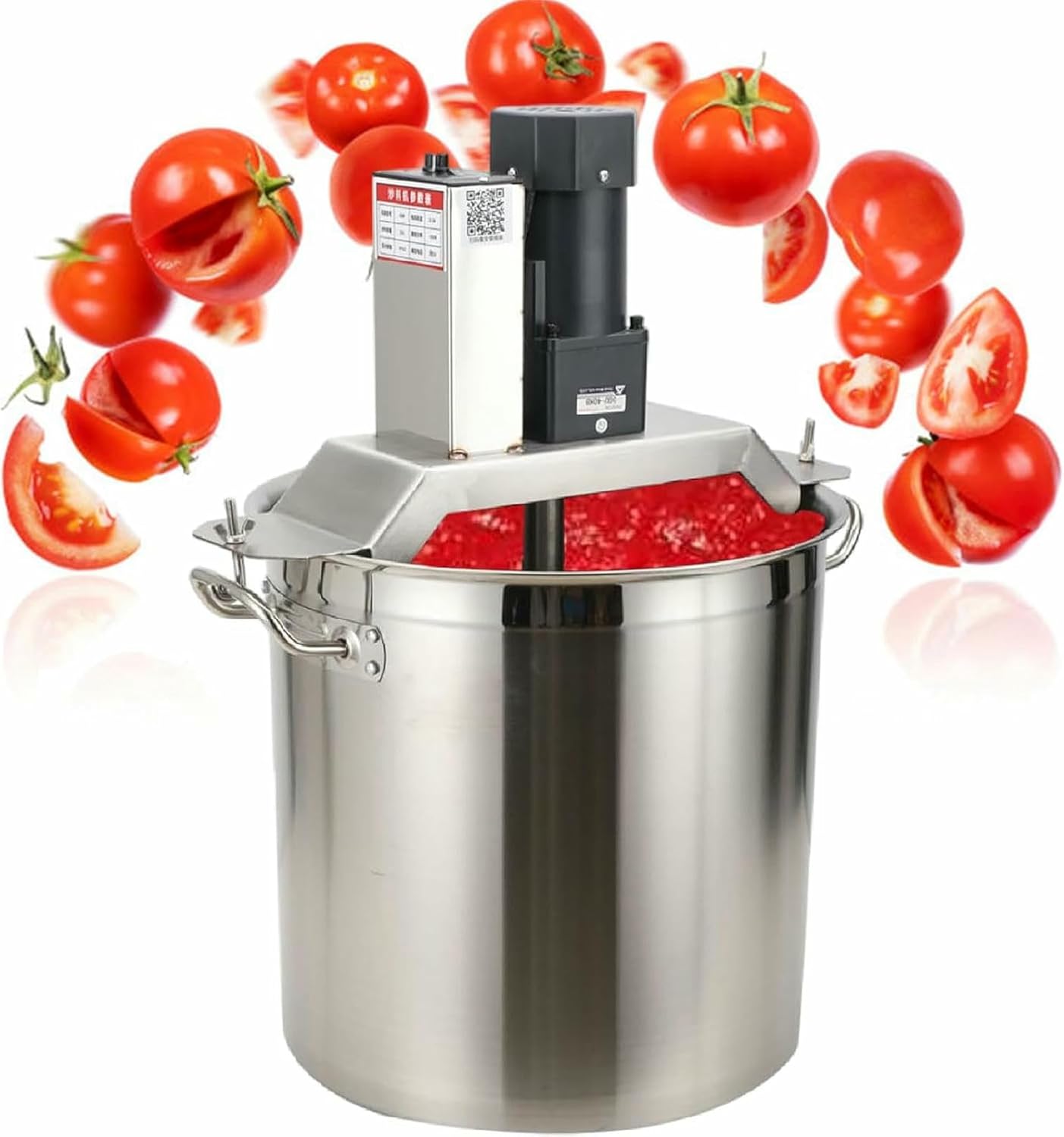 Commercial Food Stirrer Pot, Electric Stainless Steel Automatic Mixer Machine for Making Jam/Sauce/Filling
