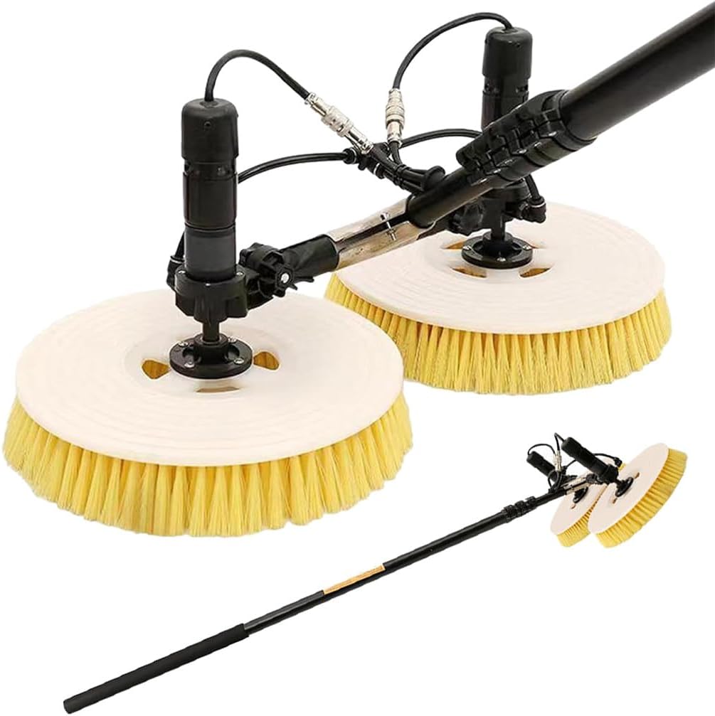 Solar Panel Cleaning Brush, Cleaning Pole Cleaner Kit, Solar Panels Pool Cleaning Brush,7.5M / 24.6Ft, Cleaning Outdoor Washing Equipment Tool