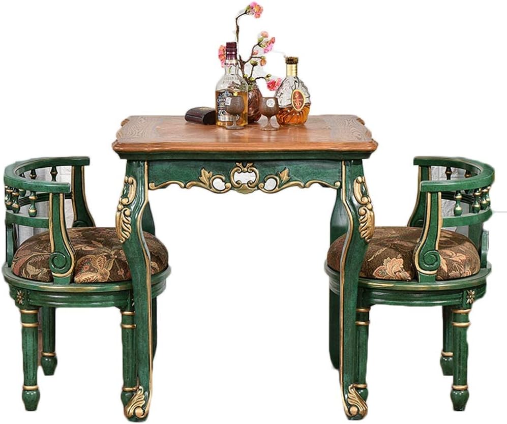 GUAAJA Patio Bistro Set American Negotiation Table and Chairs,European Balcony Leisure Table and Chairs Combination Light Luxury Interior Decoration Outdoor Patio Furniture