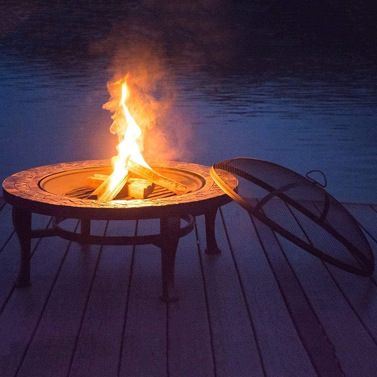 BBQ Grill Outdoor Outdoor Fire Pits Outdoor Brazier,Garden Villa Barbecue Grill,Multifunctional Grilling Stove CharIndoor Home Barbecue Table Brazier Table