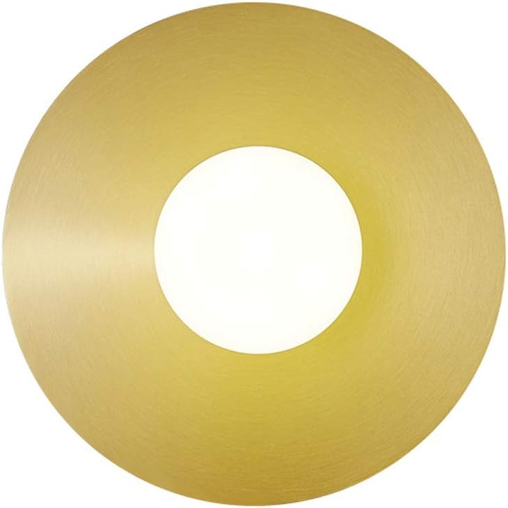 Brass Wall Light Glass Globe Shade Modern Wall Lamp, Copper Geometric Sconce Modern Bedside Wall Lighting Fixtures Night Lamps for Living Room Bedroom Hallway Restaurant (Color : Copper)