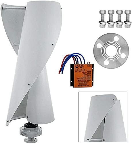 Vertical Wind Power Turbine Generator Power Energy Windmill with Controller 4000W 2 Helix Blade,48v