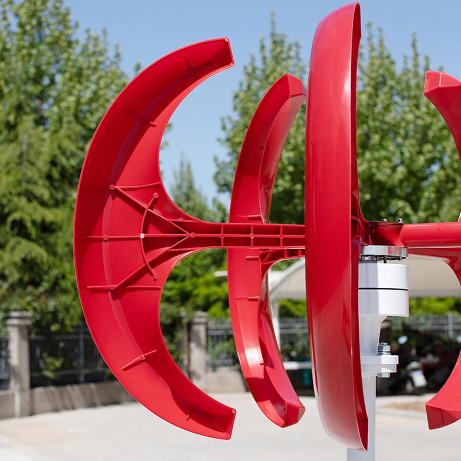 Wind Turbines,12V/24V Wind Turbines Generator, 5-Blade Lantern and Vertical Axis Generator Kit, Generators for Home Use, Electromagnetic Electricity Producer Equipm