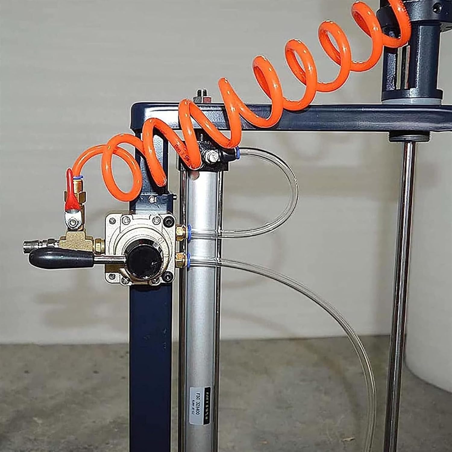 Pneumatic Mixer, 5 Gallon/20l Automatic Lift Paint Stirrer, Desktop Vertical Air Mixer, Ink Mixing Machine, For Viscous Liquid Ink Dye Mixing