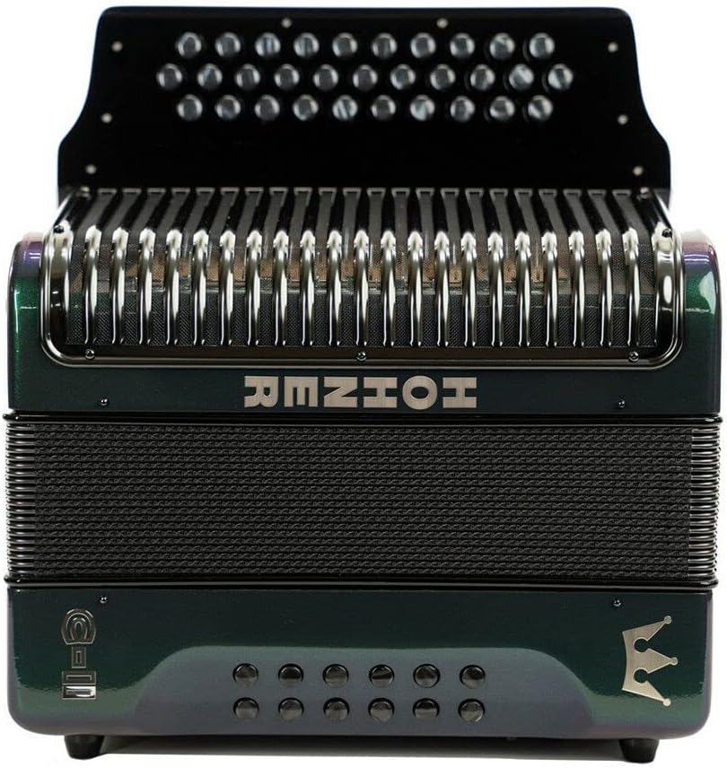 Hohner Corona C-II FBBEB Accordion Green to Gold (GRTG)