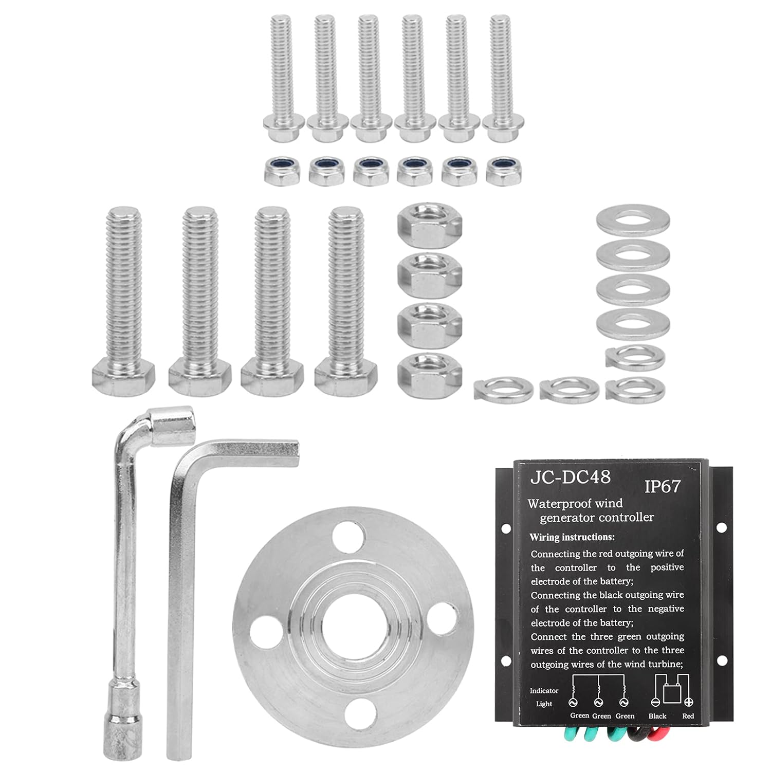 800W Wind Generator, 800W Small Wind Turbine, 3 Blade Wind Turbine, Marine Home Charging, Wind Sculptures & Spinners (48V)