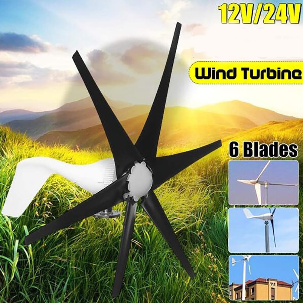 12000W 12V/24V Wind Turbine Generator Kit, Wind Power Generator for Marine, Home, Windmill Generator Suit for Hybrid Solar Wind