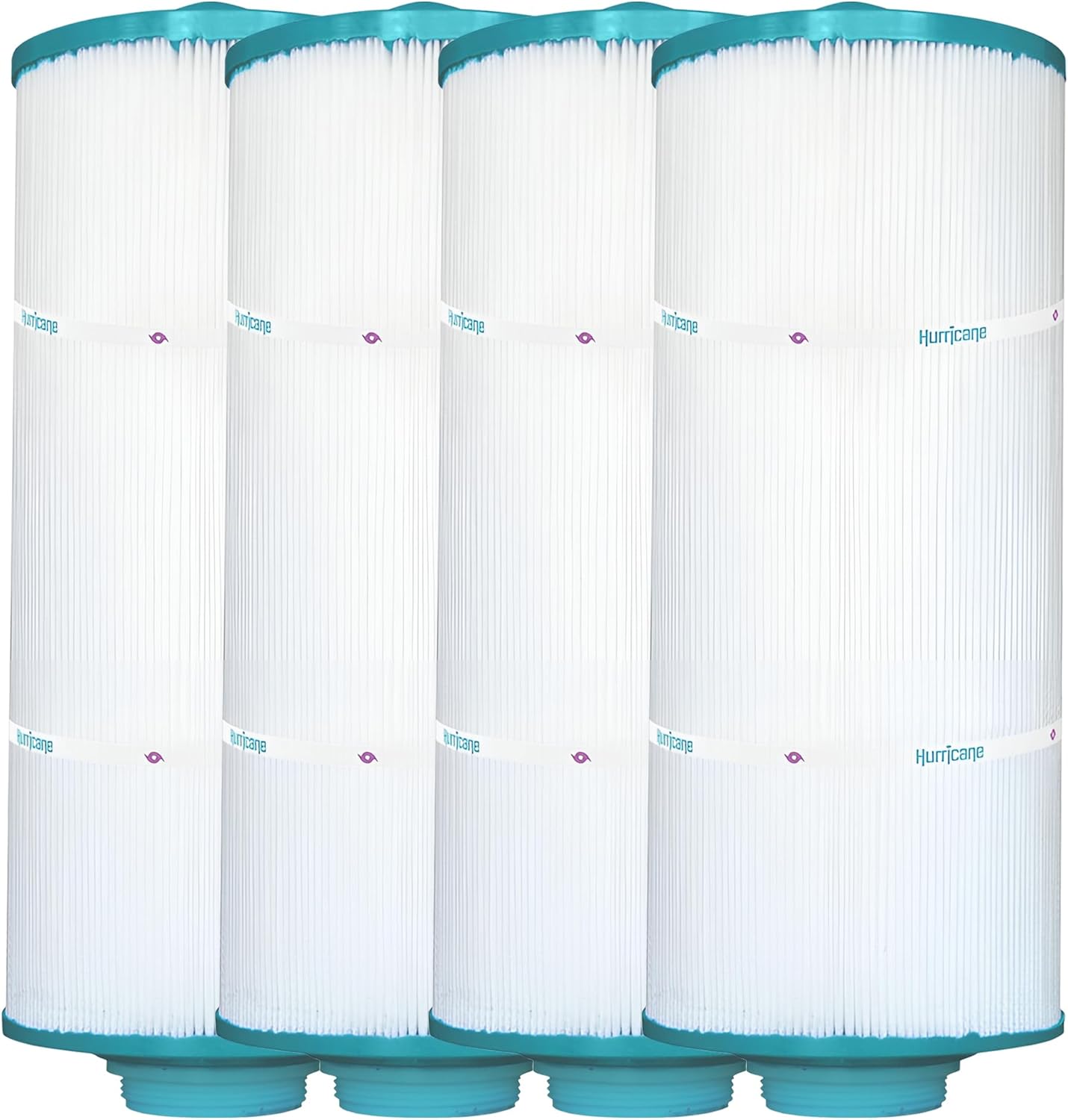 Hurricane Filters HF5H352-01M 4 Pack Elite Aseptic Spa Filter Cartridge - Replacement for PPM35SC-F2M, Unicel 5CH-352, Filbur FC-0196, Pacific Marquis Spas, Cal Spas, Low Flow Recirc 36SF