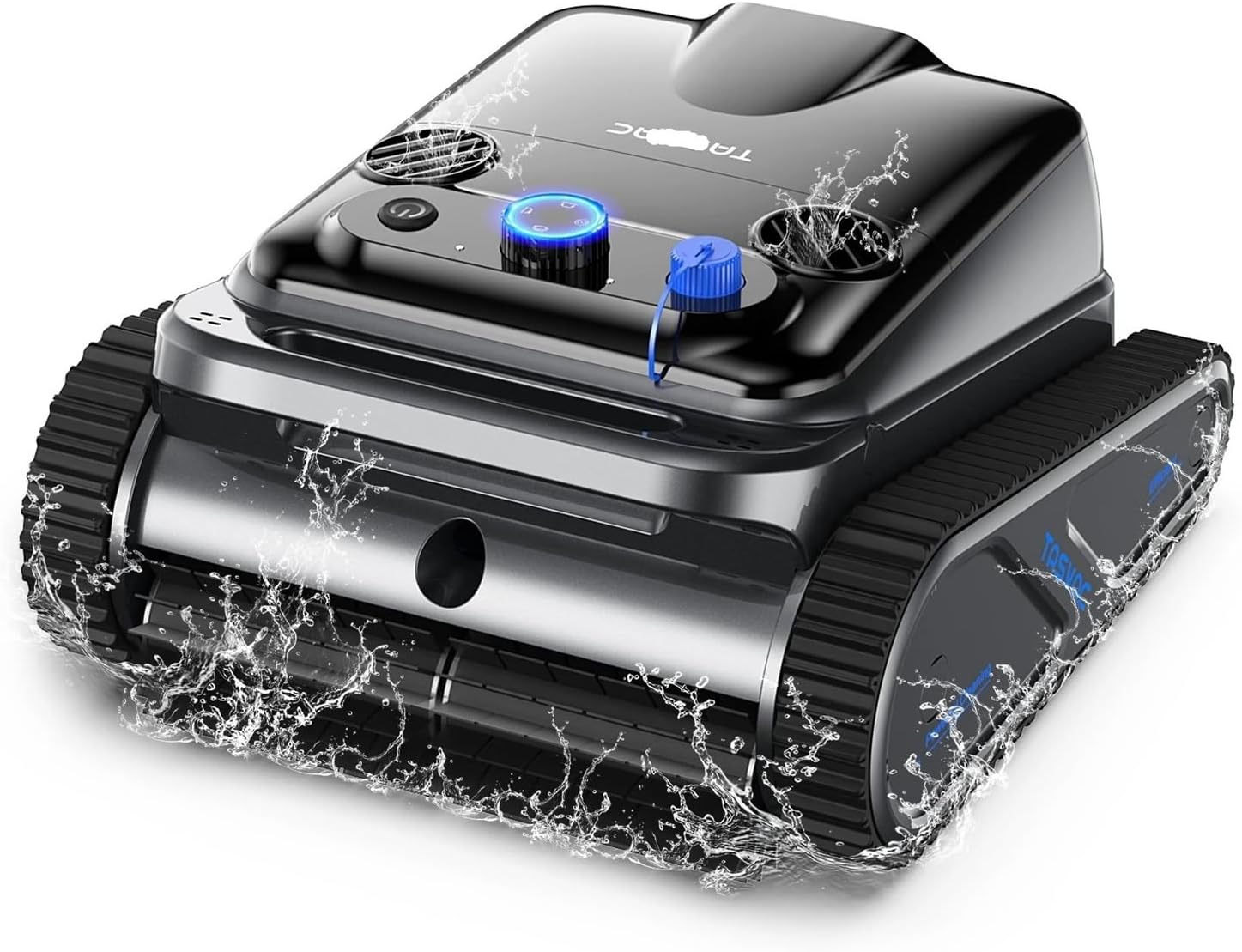 Automatic Wireless Robotic Pool Cleaner, 250 Mins Runtime Self-Parking With Upgraded Motors, Suitable For Pools Up To 80 Feet/2000 Sq.Ft