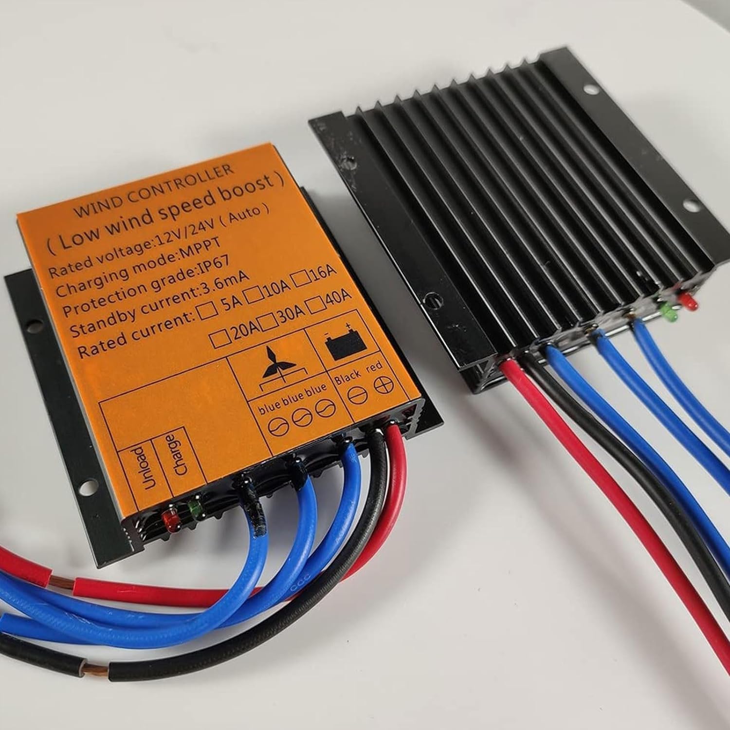 CAJUCA 5000W Vertical Axis Wind Turbine with Controller, Low Wind Speed Start Windmill Wind Generator