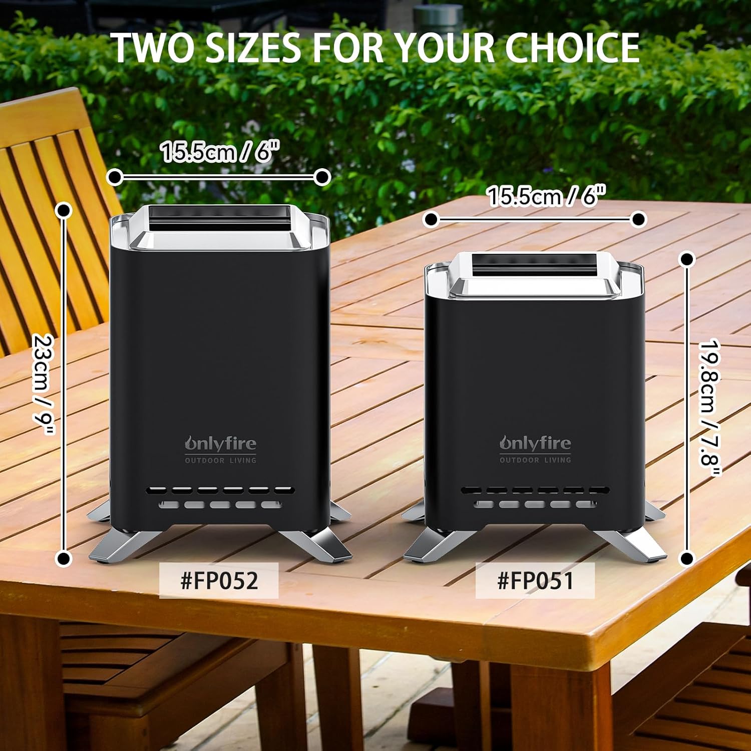 ONLYFIRE OUTDOOR LIVING 2-in-1 Smokeless Fire Pit with Pot Bracket & Carry Bag, Portable Camping Stove, Wood Burning Mini Tabletop Fireplace for Patio Backyard RV Tailgating, Black 9