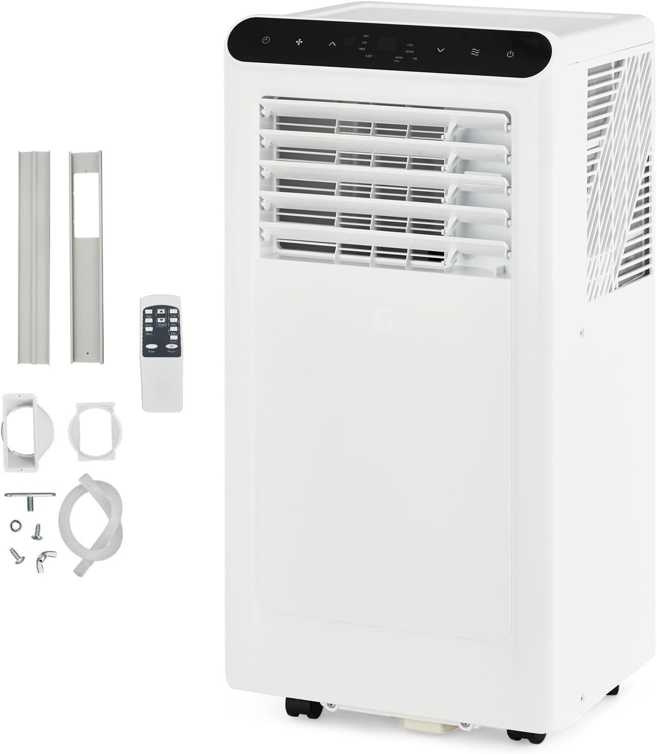 2025 New Model Portable Air Conditioner, 10000 BTU Air Conditioner Cool Up to 550 Sq.Ft, 3-in-1 AC Unit, Dehumidifier, Fan, Window Installation Kit & Remote Control,LED Display,24Hrs Timer for Home