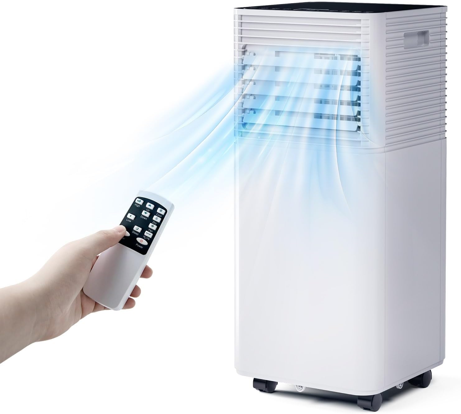 ARLIME Portable Air Conditioners, 10000 BTU AC Unit Cools up to 400 sq. ft. w/Fan & Dehumidifier, Remote Control, Window Mount Kits, Freestanding Air Cooler for Bedroom Home Office