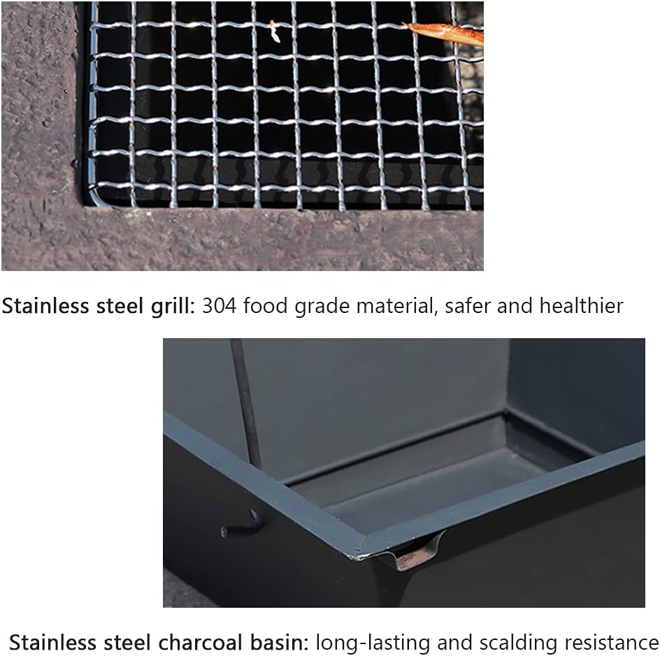 Household Charcoal Grill, Stone Grill, Outdoor Outdoor Garden Barbecue Fire Pit Courtyard Grill Stove