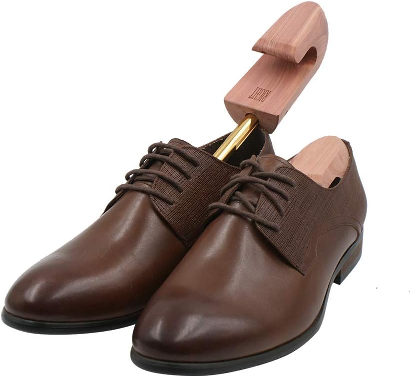Cedar Shoe Trees for Men, Wood Shoe Tree with Split Toe, 7–14 Size Shoe Accessories for Sneakers, Boots 6 Packs