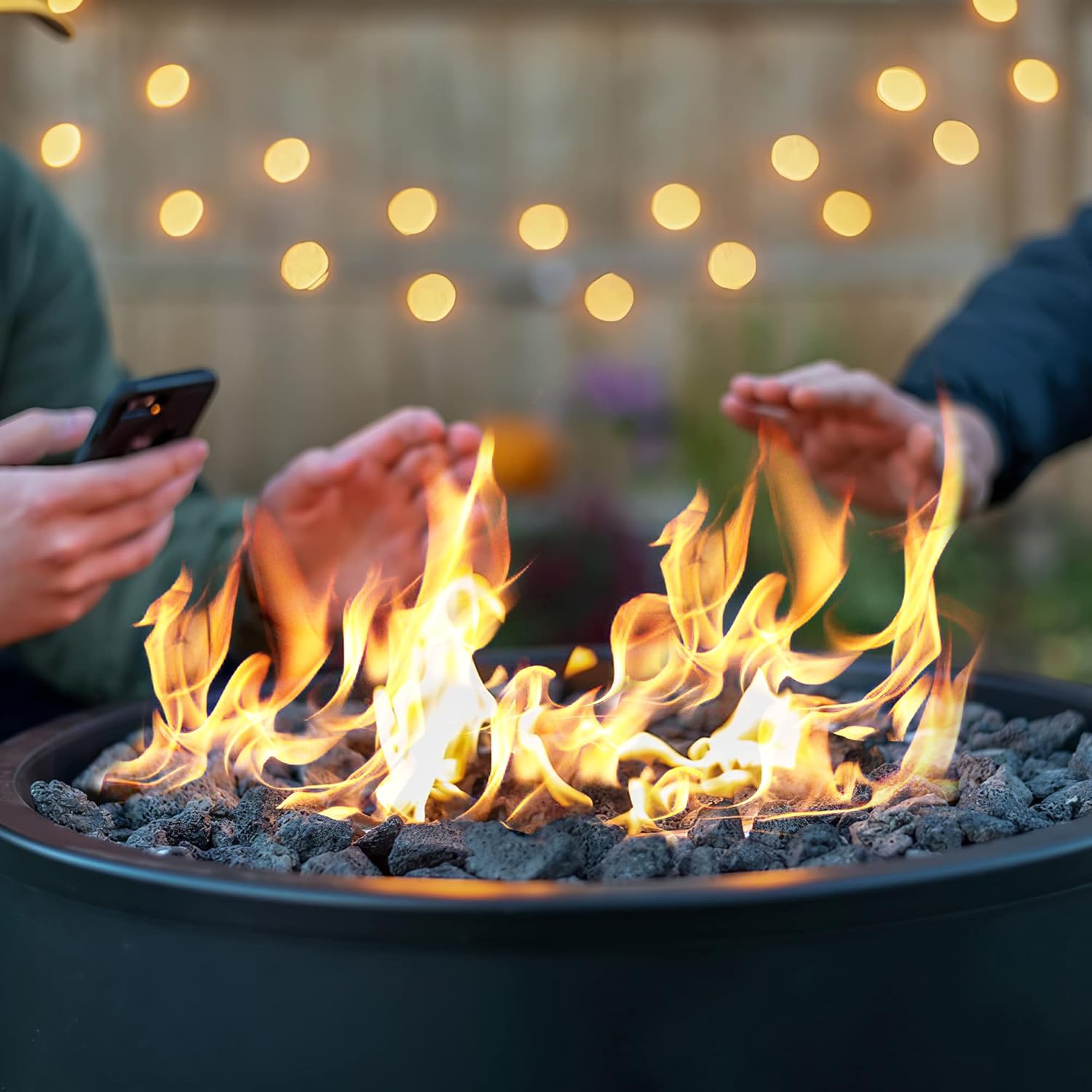 Stainless Steel Fire Pit Burner Pan & Ring Pro Kit for Liquid Propane, 36-Inch Pan, 30-Inch Ring, 250,000 BTU Max