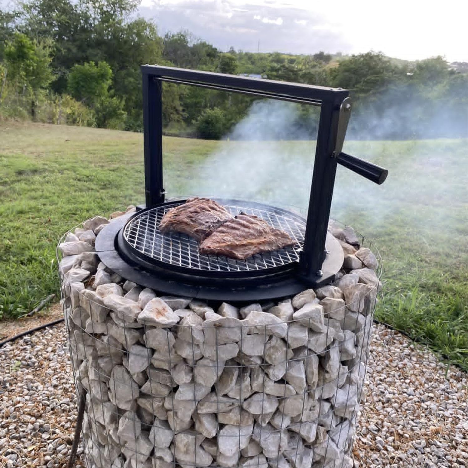 Fire Pit Ring Outdoor Wood Burning Fire Pit Liner 35.4 Inch Camping Fire Ring Painted Steel Firepit Ring Heavy Duty Campfire Ring Above or In-Ground for Bonfire Outdoor Backyard