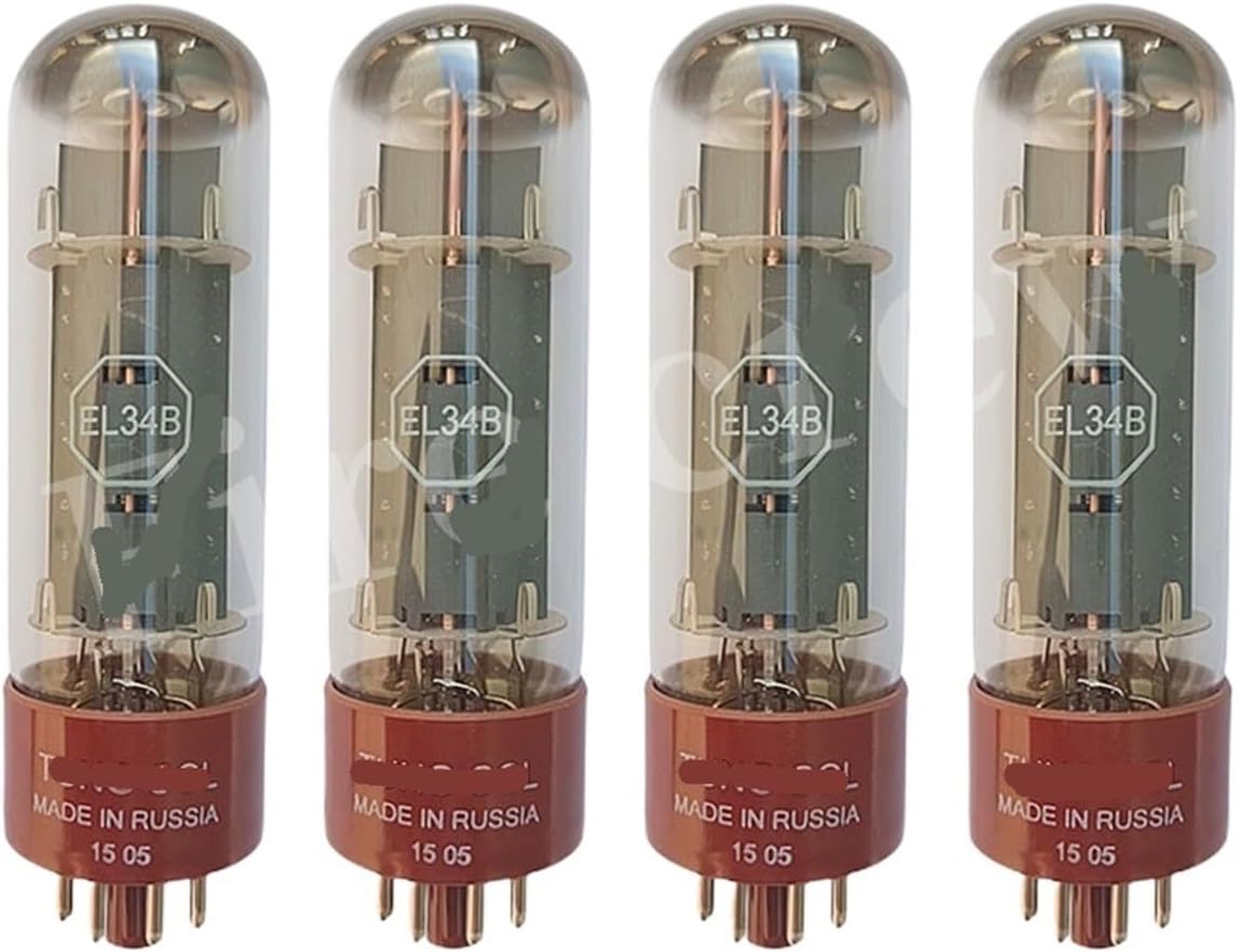 EL34 EL34B Tube HiFi Audio Tube Replaces 6CA7 6P3P 6L6 Tube Amplifier kit DIY Matching Four-Way(4pcs Matched Quad)