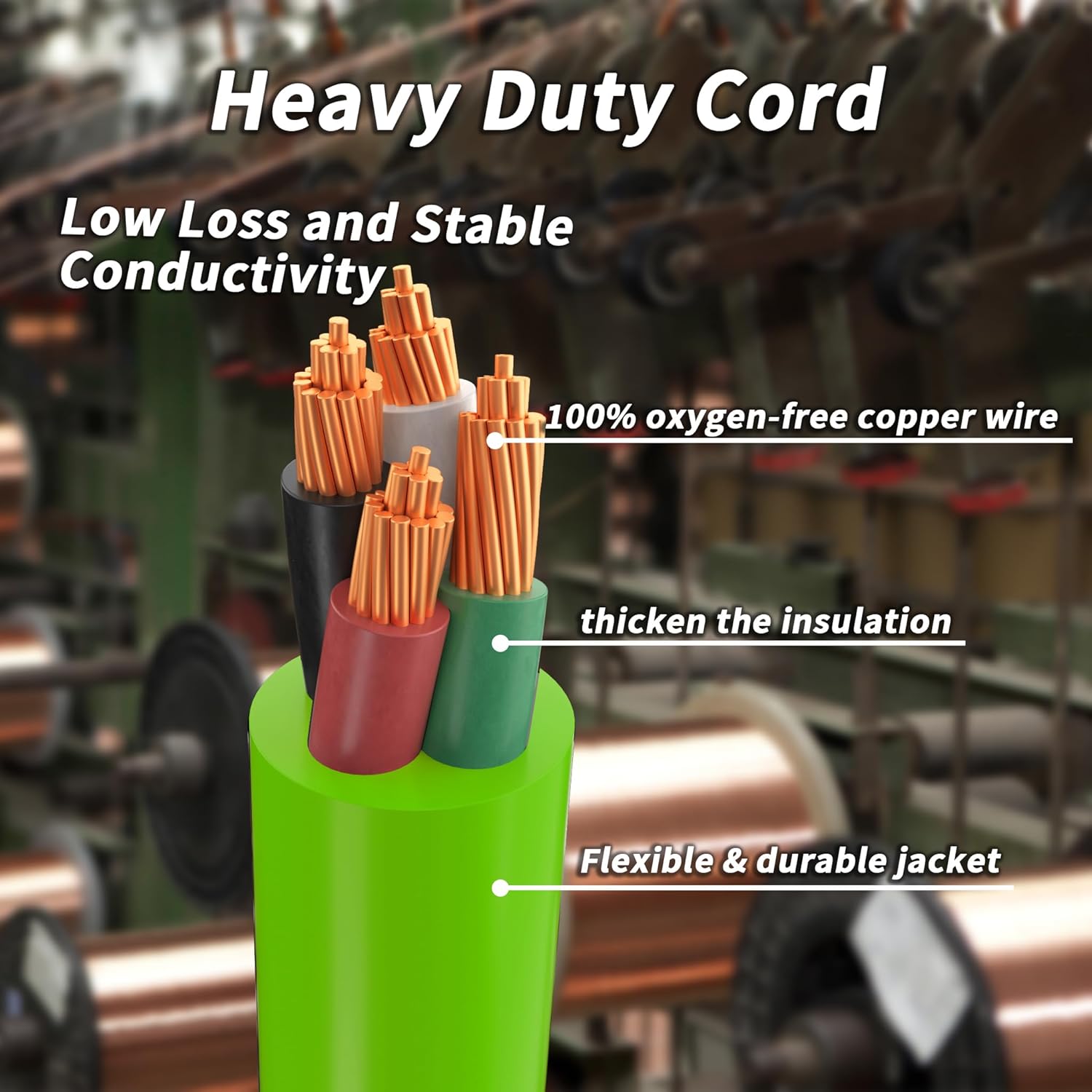 75FT 30 Amp Generator Extension Cord 4 Prong, NEMA L14-30P/L14-30R 10 Gauge STW 125/250V Twist Lock Generator Cord Heavy Duty, Green ETL Listed