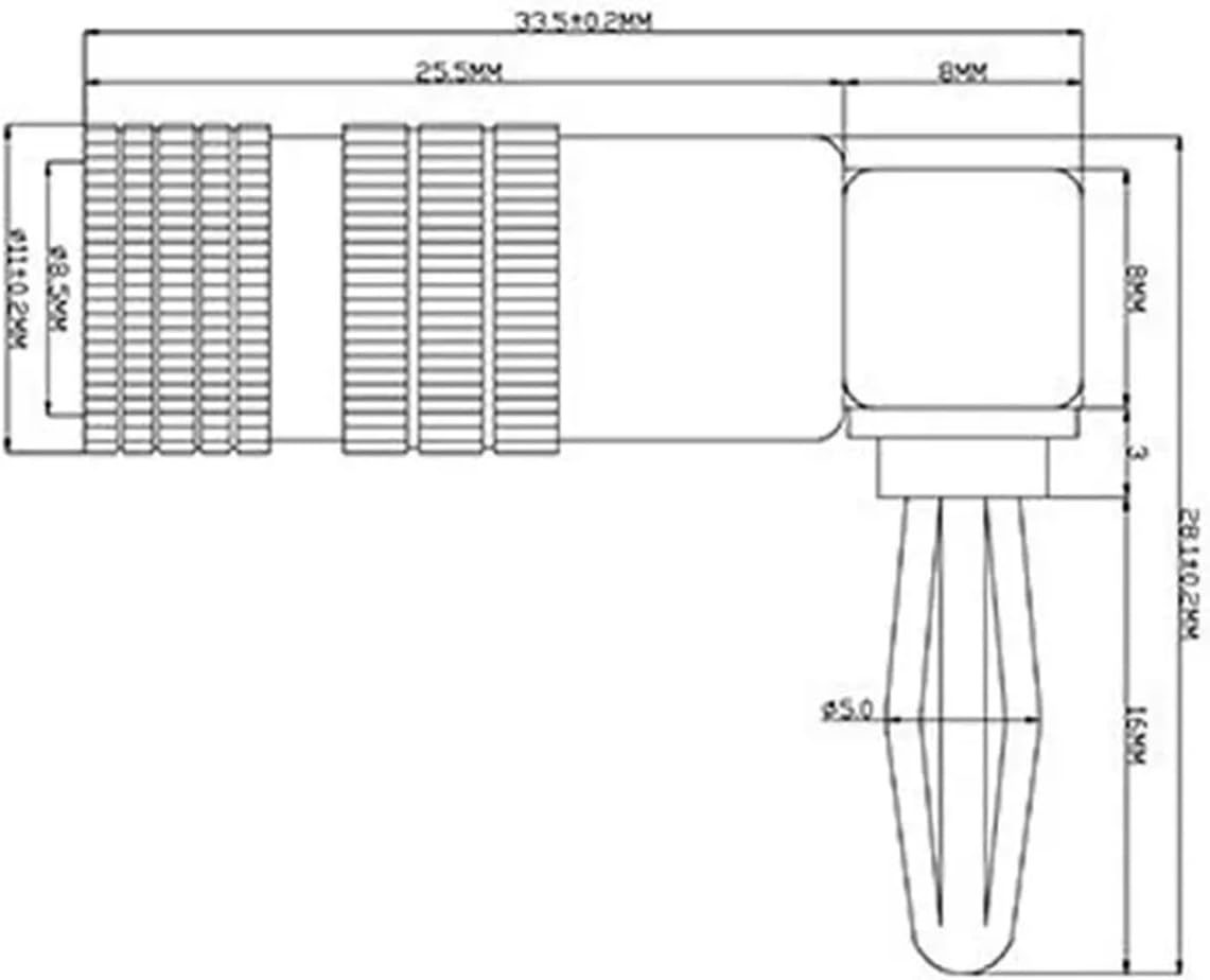 Dual Screw Lock Banana Speaker Cable Connector Right Angle Banana Adapters Jacks Amplifier Connector Banana(24 Pieces)