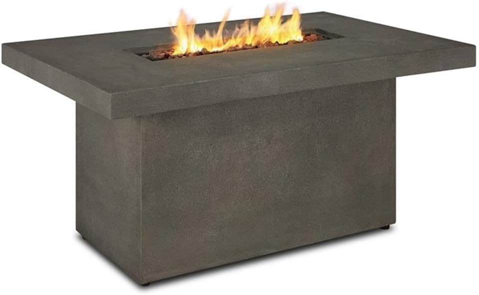 Real Flame Ventura Rectangle Propane or Natural Gas Fire Pit Table - 31