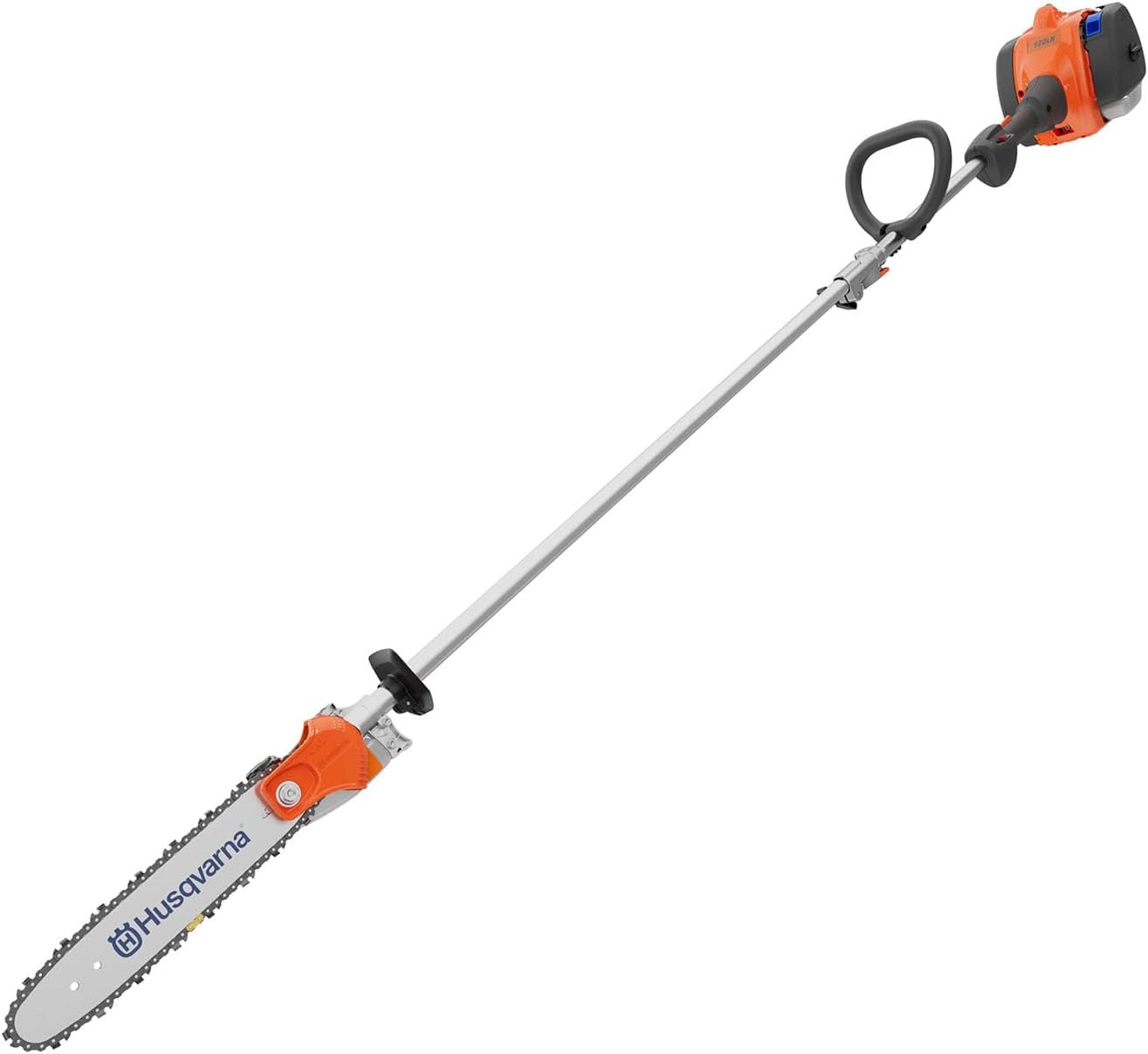 Husqvarna 122LKP Gas Pole Saw, Multi-Purpose Tool with Pole Saw Attachment, Equipped with X-CUT Chain, 12-foot Reach Cuts Limbs up to 8 Inches Thick, 21.7CC