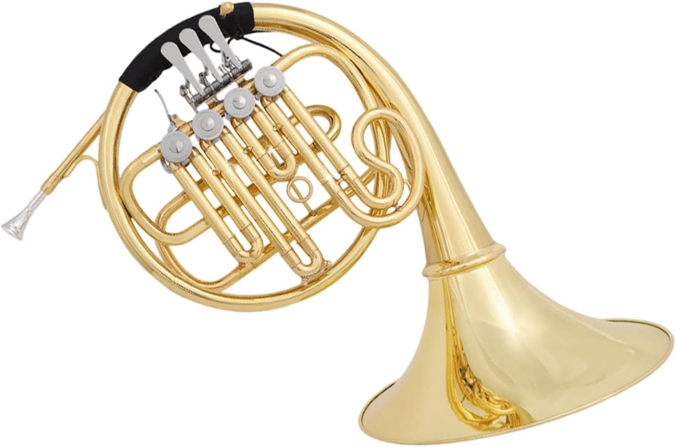 4 Key French Horn French Horn Single Row Four Keys Beginner Playing B Flat Adult Musical Instrument