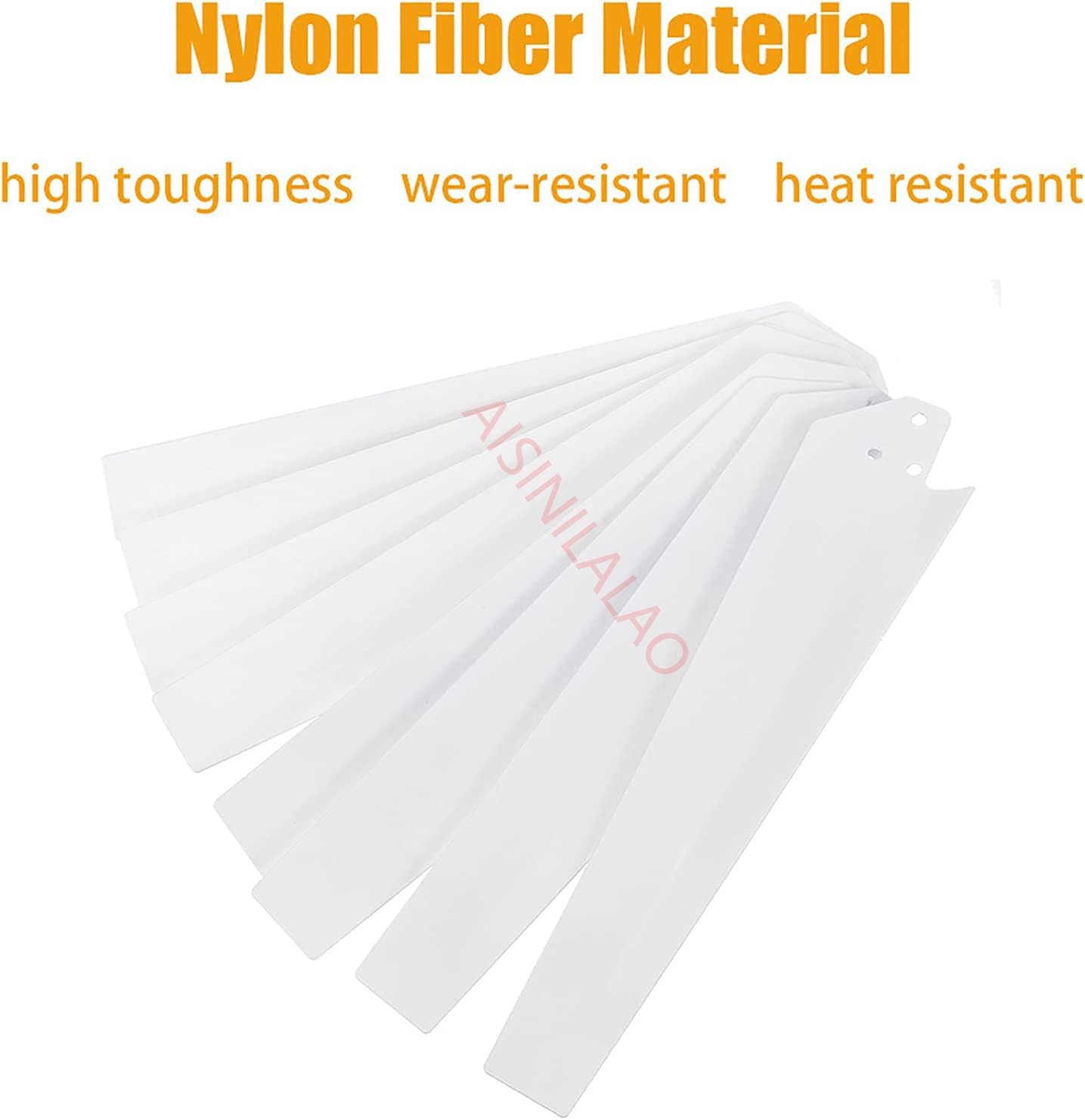 8Pcs Horizontal Wind Turbine Blades High Strength Nylon Fiber Wind Turbine Generator Blades Wind Generator Windmill Accessories
