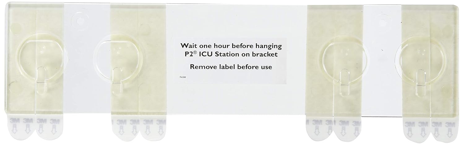 TIDI Products TID 8461 P2 Cabinets & Stations Glass Mount Bracket, Adhesive Strips, 3