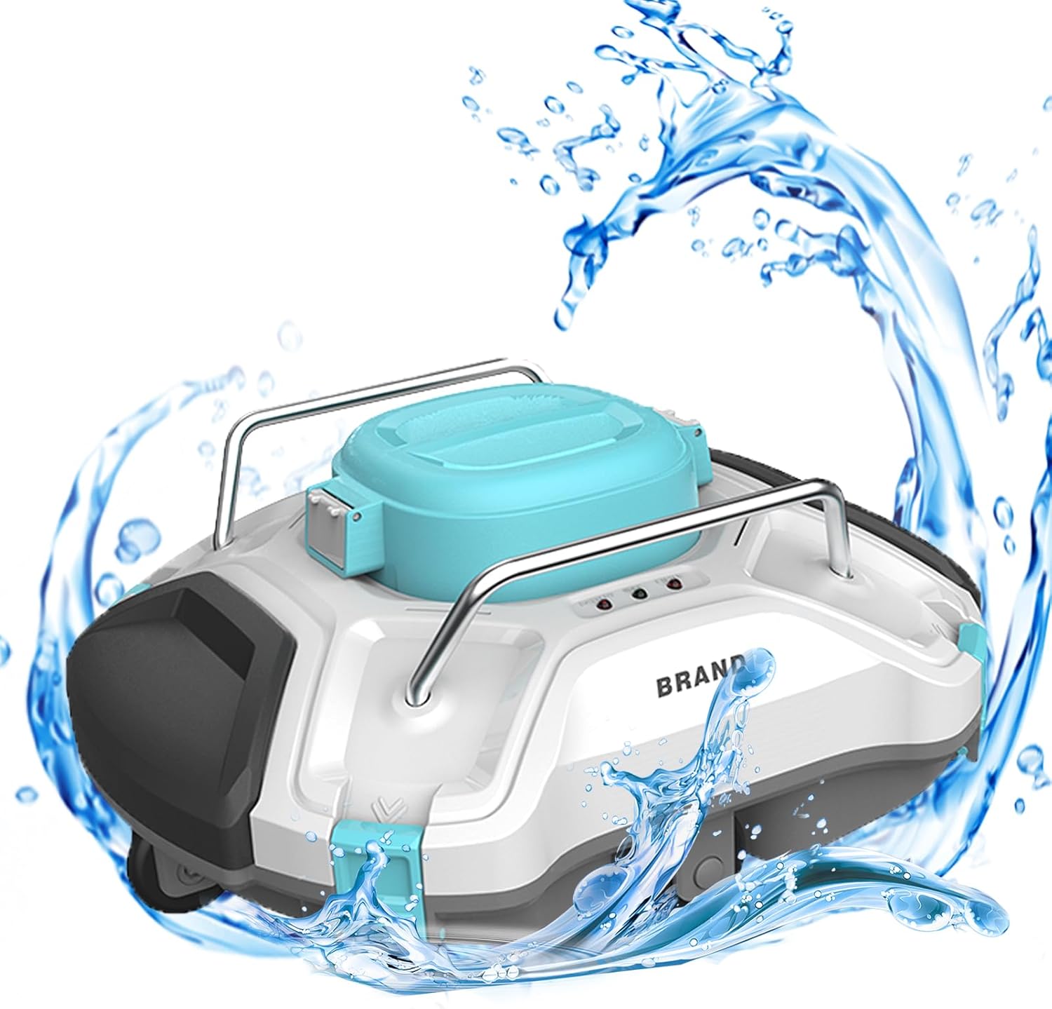 Pool Cleaner Robot, Pool Robot Vacuum, Pool Vacuum Robot, Robot Pool Cleaner, Robot Pool Cleaner, Pool Vacuum Cleaner, Pool Cleaning Equipment for Swimming Spa Landscape Pool Hot Spring Bath (White)