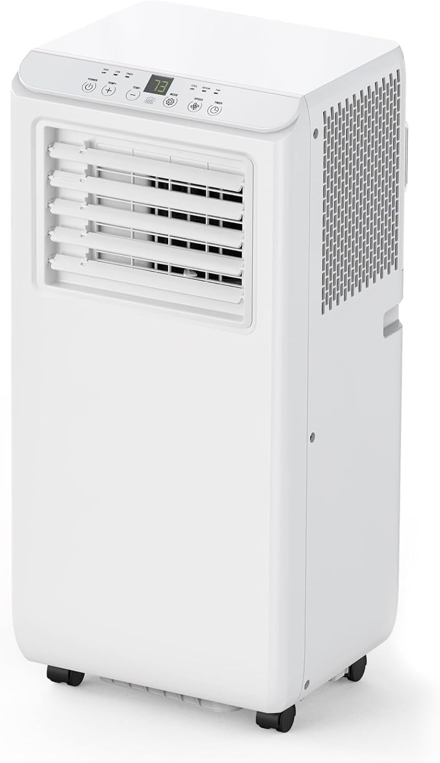 Portable Air Conditioner 8000 BTU - 3-in-1 Cooling, Dehumidifier & Fan for Up to 350 Sq.Ft - Portable AC Easy Install No Tools, Remote Control & Window Kit for Bedroom, Office, Dorm