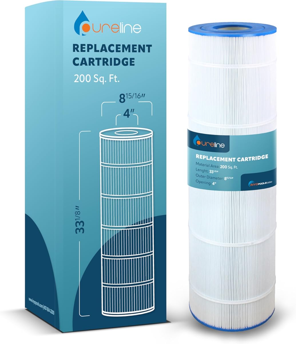 Pureline Pool Replacement Cartridge Filter, 200 Sq Ft, PL0127, Compatible with Jandy CS200