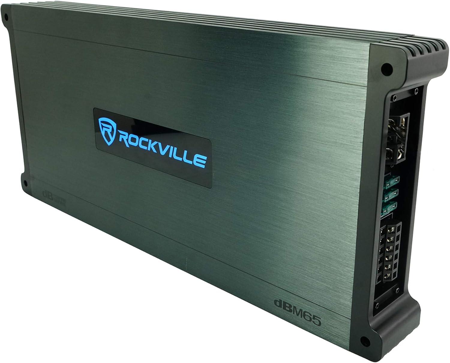 Rockville DBM65 2600W Peak / 660W RMS 6-Channel Marine Amplifier, IPX6, Includes Remote, Adjustable Crossover, PA Mic - Perfect for Boats, Subwoofers, and Marine Audio Systems