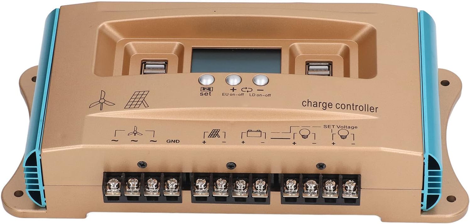 MPPT Solar Charge Controller for RVs with Multi Protection Features Supports 12V 24V 36V 48V 60V Systems (100A)
