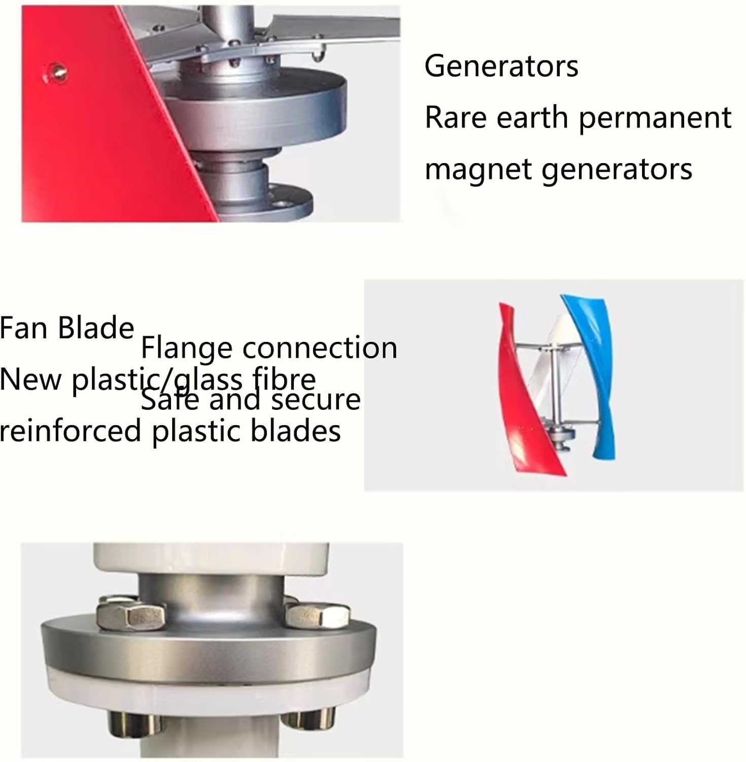 12000W Wind Turbine Generator Kit,Wind Generator with 3 Blade,12V 24V 48V 220V with Wind Controller for Windmill Generator Solar Wind System