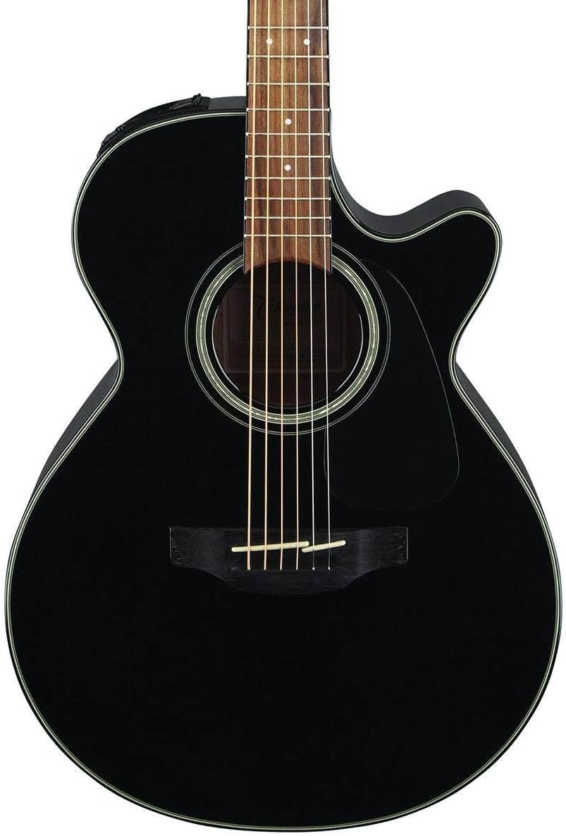 Takamine GF30CE-BLK FXC Cutaway Acoustic-Electric Guitar, Black