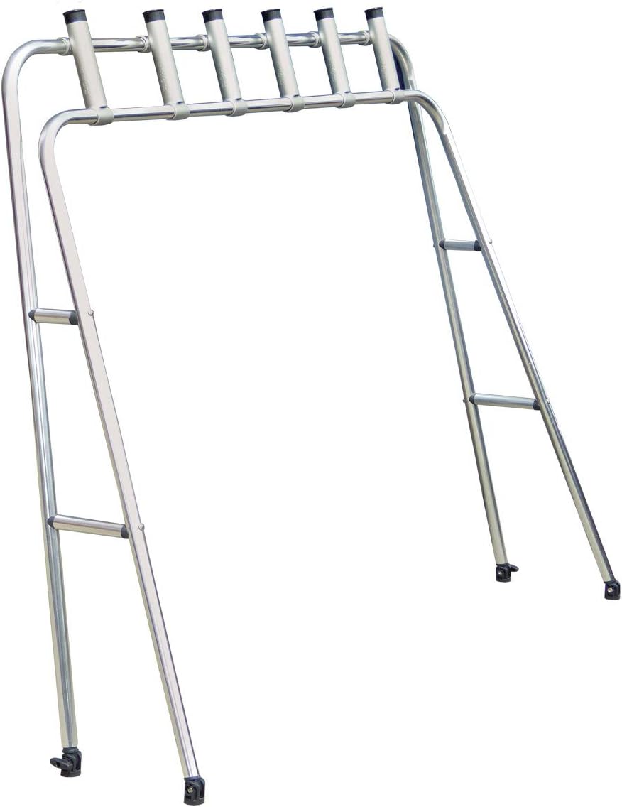 Oceansouth Fishing Arch (Rocket Launcher) fishing pole holder rod holders rack accessories for boats boat bimini top hardware boating safety equipment pontoon jon bass rocket launcher cover pishing