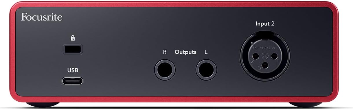 Focusrite Scarlett Solo 4th Gen USB Audio Interface, for the Guitarist, Vocalist, or Producer — High-Fidelity, Studio Quality Recording, and All the Software You Need to Record