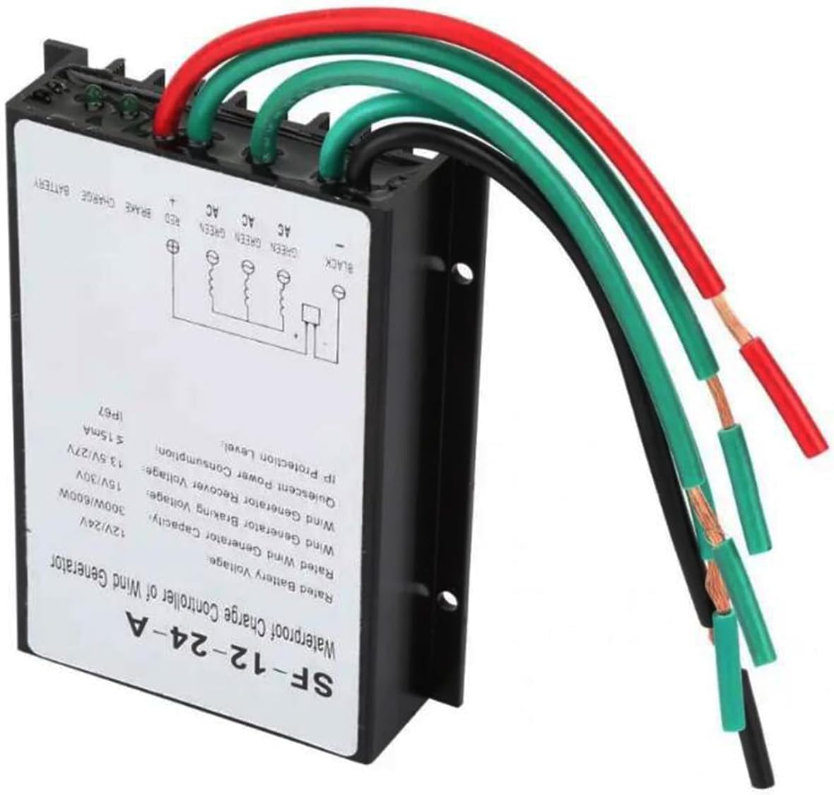 100W-8000W MPPT Wind Turbine Charge Controller, 12V 24V AUTO 48V Water Proof Regulator for Small Windmill Generator