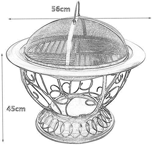 Cauldron Outdoor Fire Pit Deep Bonfire Wood Burning Patio & Backyard Firepit